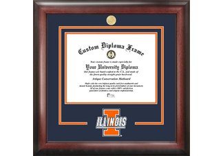 llinois Fighting Illini Spirit Diploma Frame