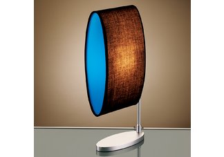 Blue Oval Table Lamp