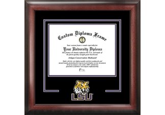 LSU Tigers Spirit Diploma Frame