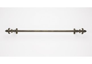 Metallo Rod/Finial - Fleur de Lis