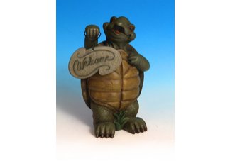 Garden Turtle Welcome Sign