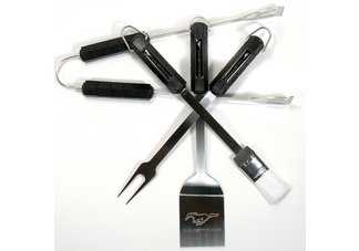 Mustang 4 Piece BBQ Grilling Utensil Set