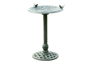 Cool Green Motif Birdbath