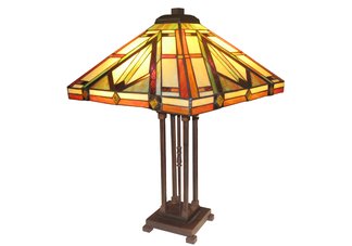 Mission Style Tiffany Table Lamp