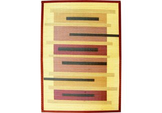 Intersection bamboo area rug 4 x 6