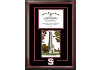 North Carolina State University Spirit Graduate Frame with Limited edition lithograph