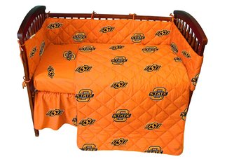 Oklahoma State Crib Set