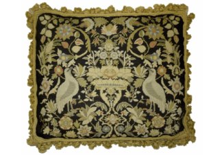 Classic Old World Needlepoint Pillow