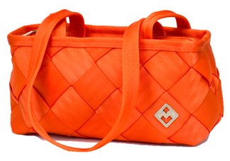 Maggie Bags Orange Small Seatbelt Tote