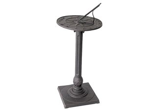 Light Copper Rust Pedestal Sundial