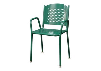 steel chairs, perforated chairs