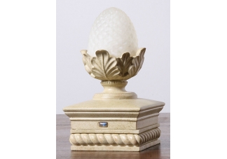 Lighted Pineapple Sculpture Post Cap