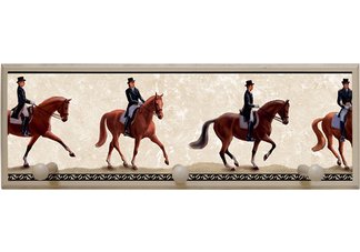 Dressage Plaque with Wooden Pegs