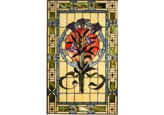Floral Design Window Panel