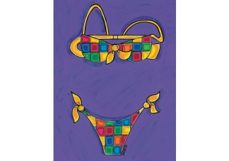 purple bikini