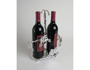 Silver plated Two Botle Wine Holder