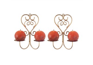 S/2 Golden Candle holders..