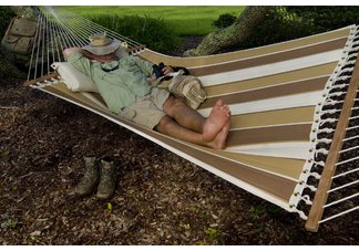 Large Quilted Hammock - Rio Birch Stripe
