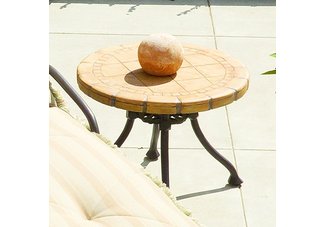 22in. Renaissance Cast Aluminum Occasional Table