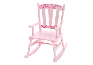 Simply Classic Rocker Pink w/ Polka Dots