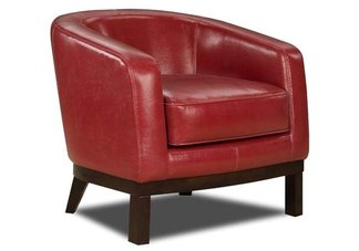 Red Accent Chair leather chair