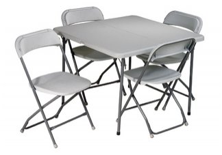 resin furniture, portable furniture, resin benches, resin tables, resin chairs, folding furniture