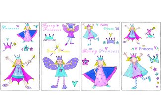 Fairy Princess Peel & Stick Wall Decals