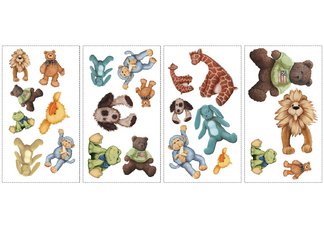 Cuddle Buddies Peel & Stick Wall Decals