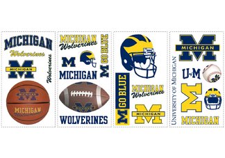 University of Michigan Peel & Stick Wall Decals