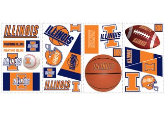 University of Illinois Peel & Stick Wall Decals