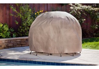 Round Patio Table & Chair Set Cover  including "Duck Dome" feature