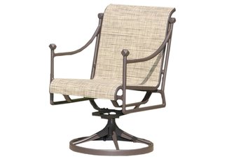 Cast Aluminum Swivel Tilt Sling Chair