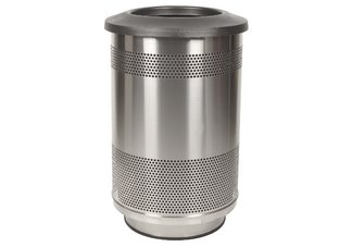55-Gallon Stainless Steel Trash Can