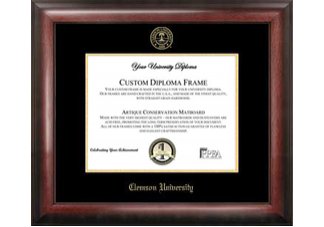 Clemson University Gold Embossed Diploma Frame