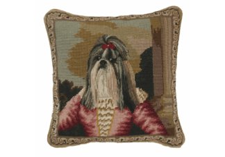 Shih Tzu Needlepoint Pillow