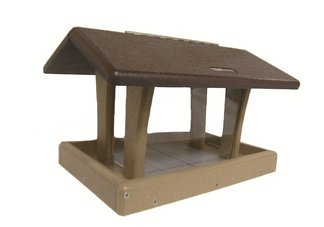 3 Qt. 4-Sided Hopper-Brown Roof