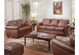 Piney Woods Leather Sofa