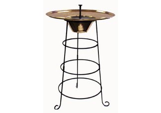 Copper Solar Bird Bath