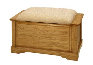 Solid Oak Storage Bench