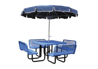 square picnic table, picnic tables