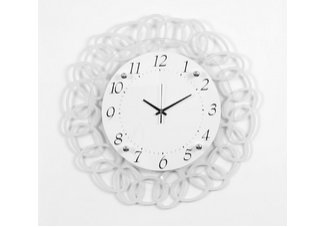 Metal and Glass Raised wall clock