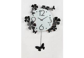 Wall clock with pendulum
