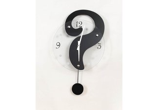 Question Mark Clock with Pendulum