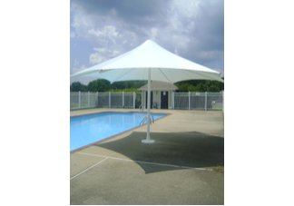 Sunset 18 hex center column retractable umbrella