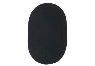 Black Softex Braided Rug - Sample Swatch
