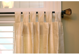 Silk Tab Top Drapes