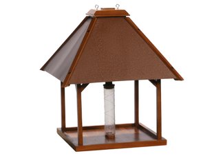 teak birdhouse
