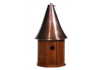 teak birdhouse