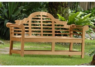 teak bench, bench, contour bench, lutyens bench