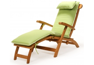 Teak Steamer Chair with Cushion